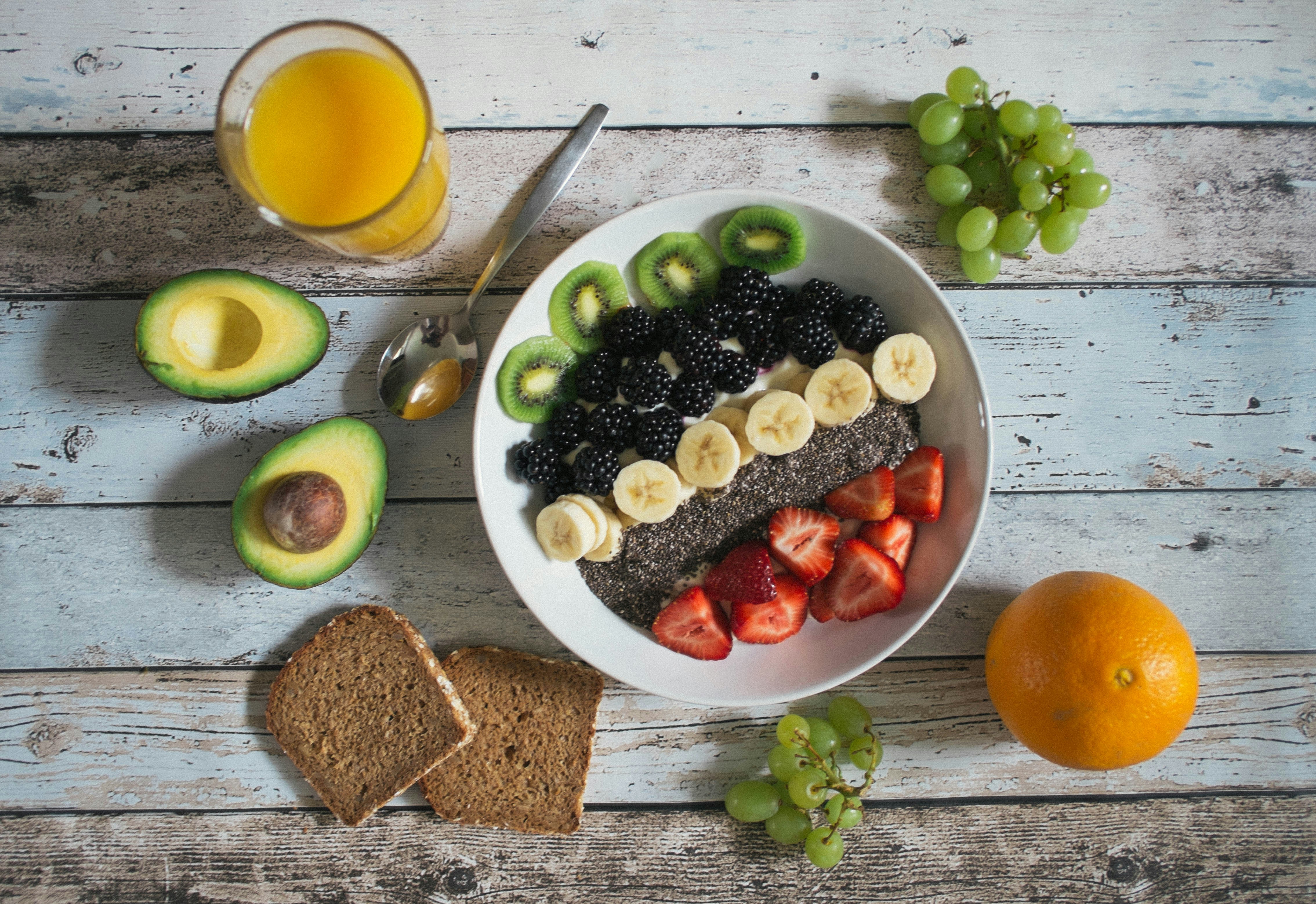 Illustration of healthy lifestyle items